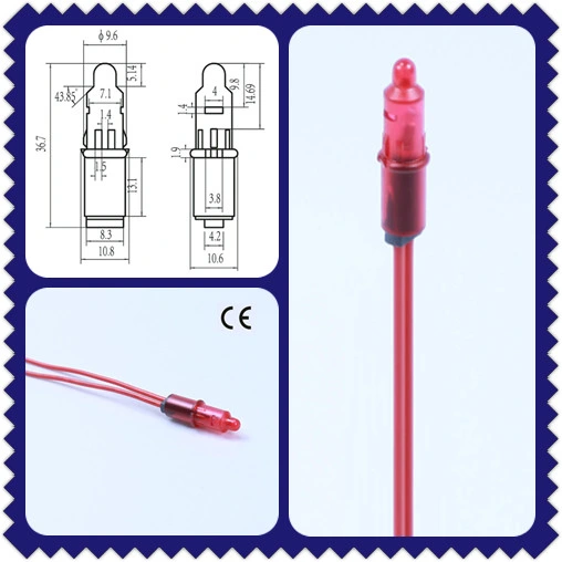 А-18 Красный пилотный фонарь 10 мм, индикатор пилотного фонаря 220в 0