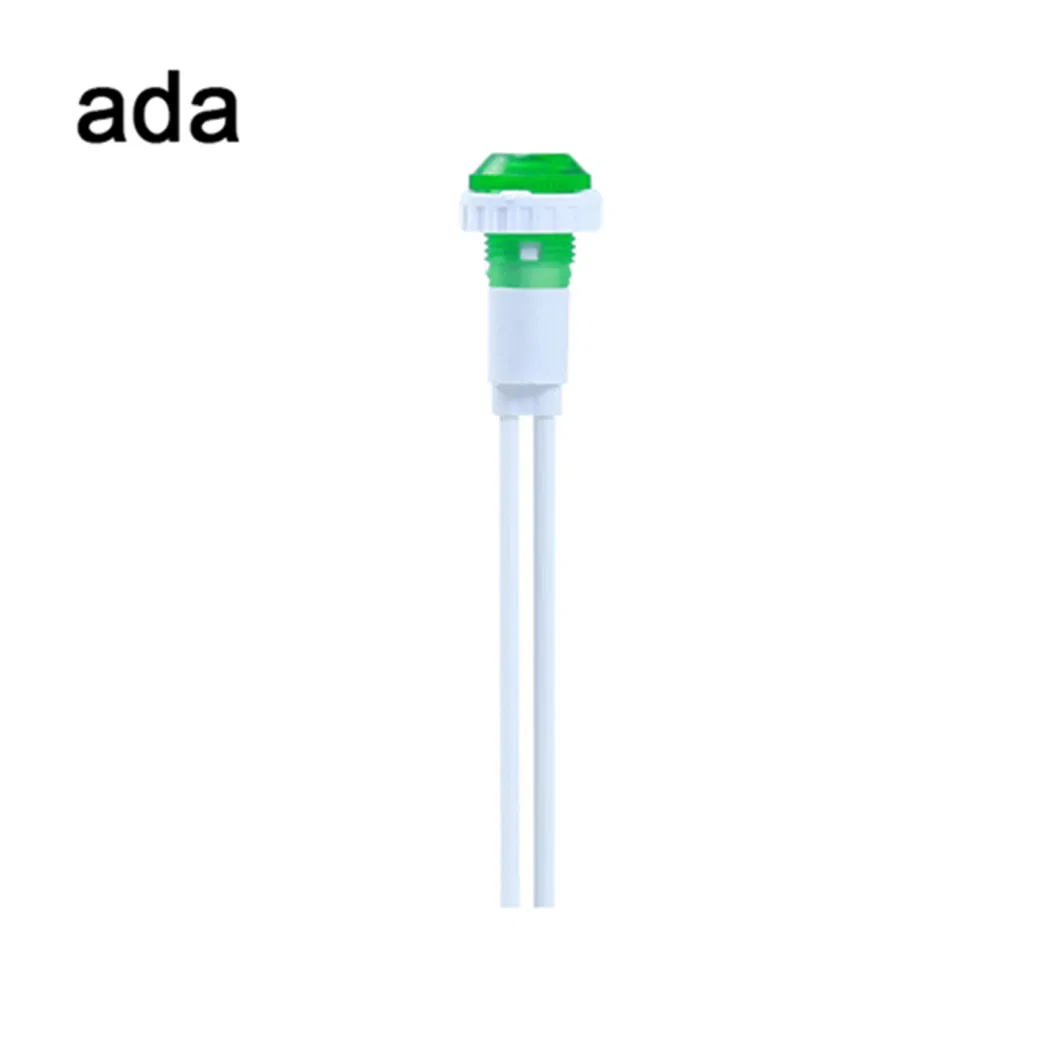 Пластмассовый 110В светодиодный индикаторный свет А-19 10 мм неоновый пилотный свет 0