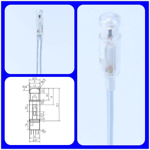 Прозрачная кабельная индикационная лампа А-01 Неонный индикатор мощности для панелей 0